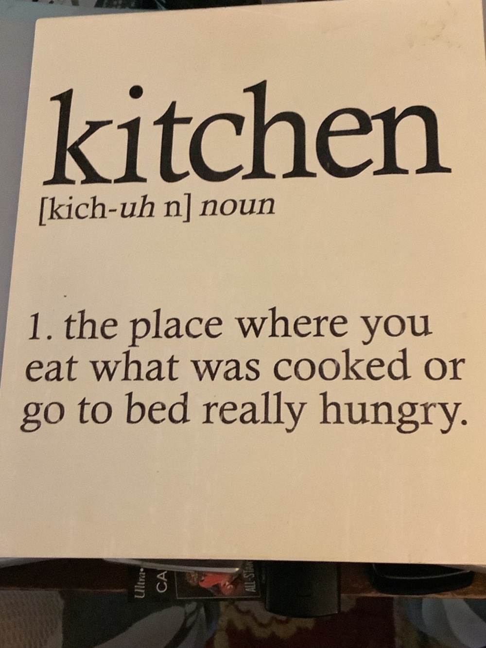 Kitchen Wall Art Print - White